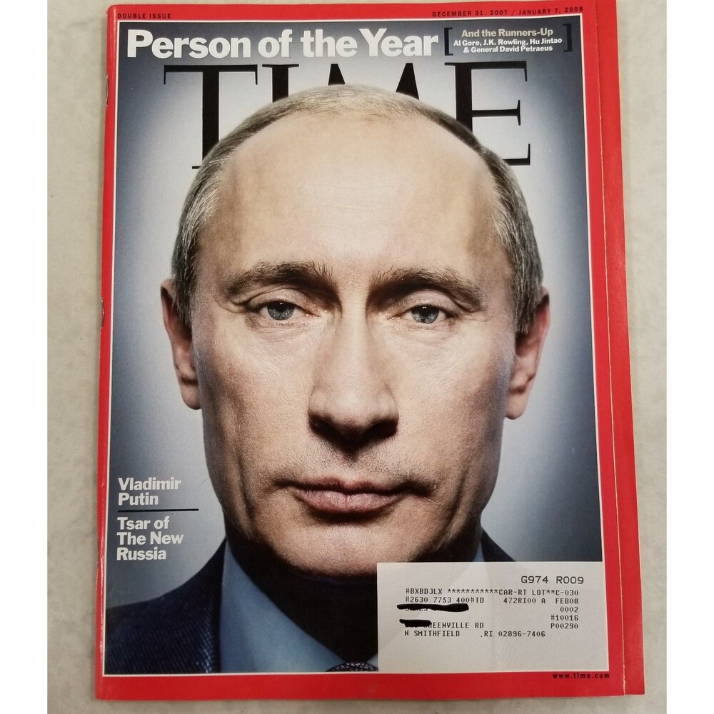 TIME Magazine Person of the Year 2007 Vladimir Putin Double Issue Rare